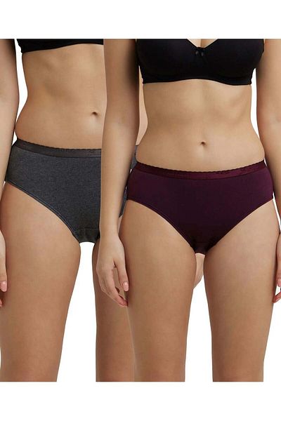 JOCKEY Simple Comfort Hipster Plain 2Pcs Pck 1523-02 Multicolor