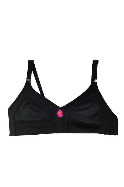 wear treasure Women's Plus Size Bra C Cup Cotton Gathering Combed Cotton Bra