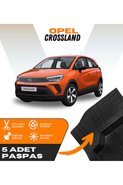 Kingstar Opel Crossland 5'li Paspas Seti Yüksek Kalite Kesilebilir Universal ...