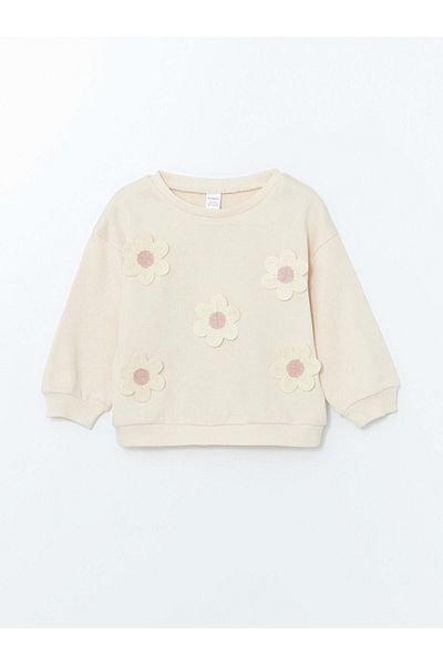 LC Waikiki LCW Kids Crew Neck Floral Baby Girl φούτερ