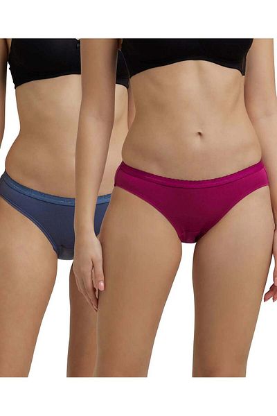 JOCKEY Simple Comfort Bikni Plain 2Pcs Pck 1525-02 Multicolor