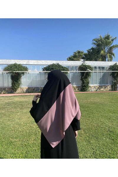 Bayram Giyim Шовкова двоколірна хустка Medina