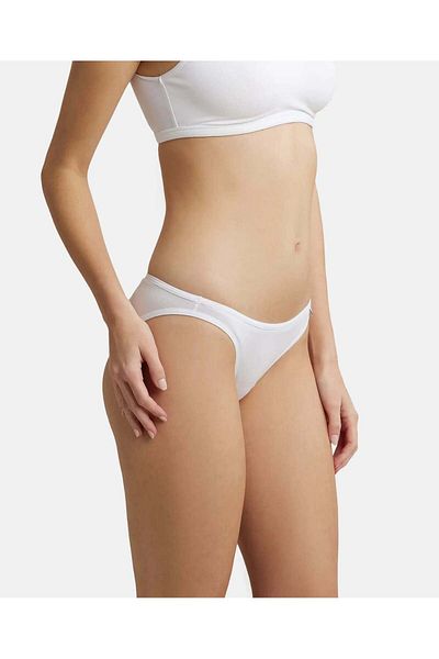 JOCKEY Signature Stretch Bikini SS02-01 White