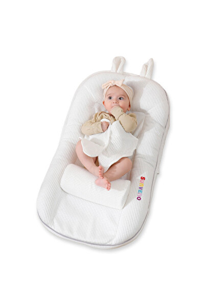 Sunveno Portable Baby Anti - spill Milk U Shape Pillow with Slope pad and Hip...
