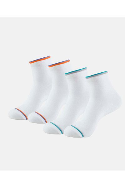 JOCKEY Mens Ankle Socks Pack Of 2 White