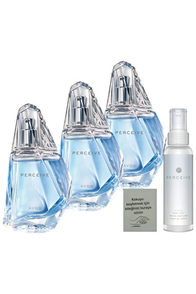 AVON Perceive Kadın Parfüm 3 adet + perceive vücut spreyi + koku kartı hediye