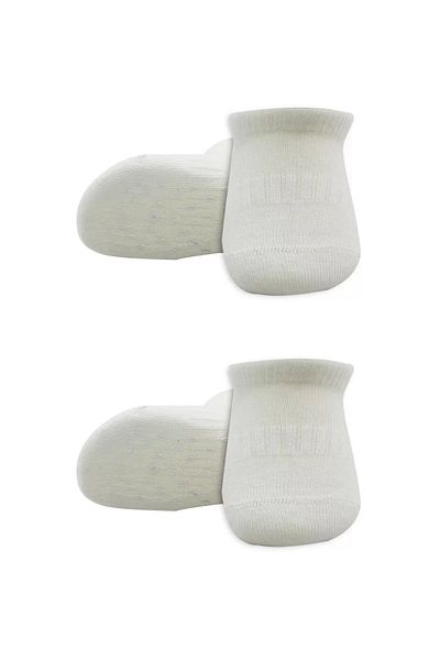 Eng 2 Pack Sneakers Non-Slip Basic Combed Cotton Socks Bs20103 Ecru Ecru