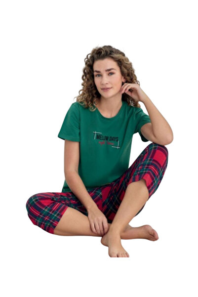 shefox Γυναικείο σετ MihraShort Sleeve Komkapt Combed Cotton Capri