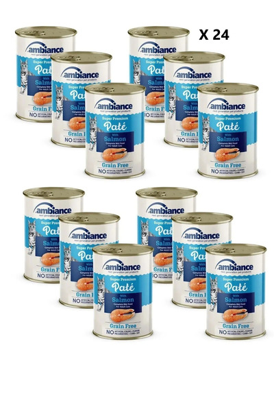 Ambiance Ambıance Yetıskın Kedı Konserve Somon Etlı Ezme 415Gr x 24'lü