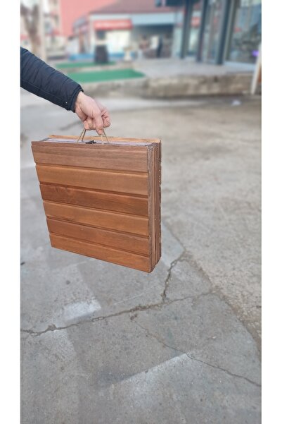 cnc dekorasyon Ahşap Portatif Bavul Masa Piknik Masası Çam Ahşap Masa