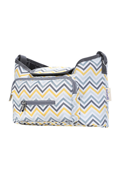 Sunveno Baby Stroller Organizer / Bag - Yellow wave