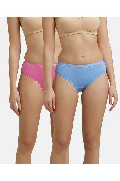 JOCKEY Simple Comfort Hipster Plain 2Pcs Pck 1523-02 Multicolor