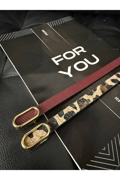 Fiori Curea subțire cu cataramă aurie ovală importată, centură pentru pantaloni, centură pentru cămașă, centură pentru jachetă
