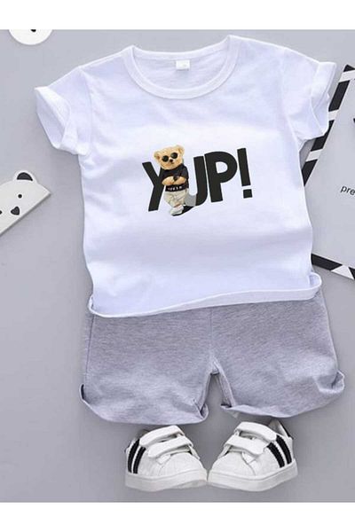 DOCE ELEGANTE Yupi Printed Yalik Children's Suit