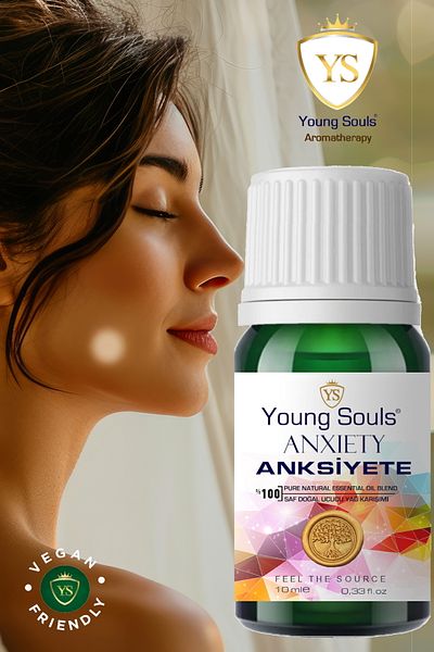 YOUNG SOULS Aromatherapy Anxiety Essential Oil Blend - 10ml Anxiety Anxiety Essential Oil Blend