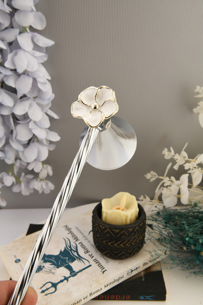 TR Turan Collection ÇİÇEK  Figürlü Mum Söndürme Aleti Metal Mum Söndürücü Güm...