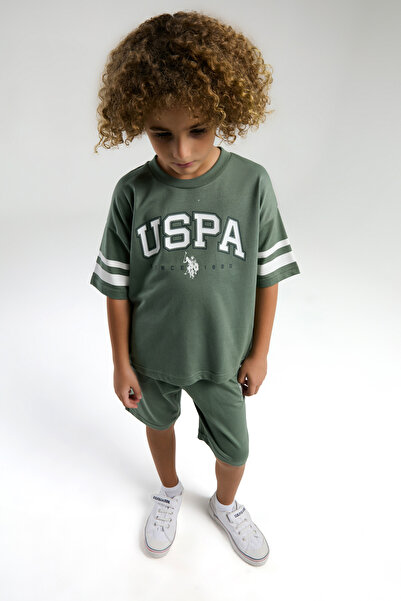 U.S. Polo Assn. Boy's Licensed Bright Colors Top and Bottom Set