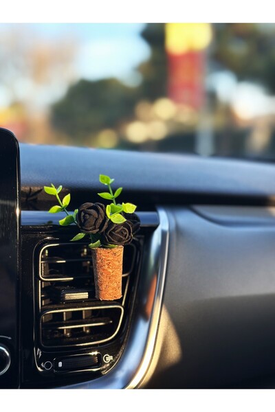 Plantarrium Design Oto Aksesuar/koku- Mini Mantar Taraftar Buket "siyah Sarma...