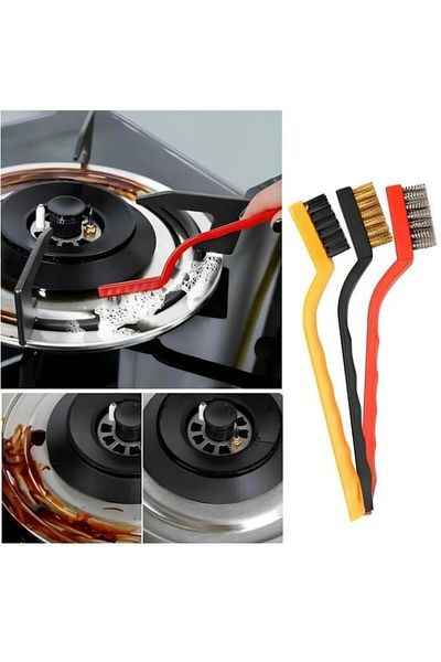 jetfast 3-Piece Detail Cleaning Brush Set