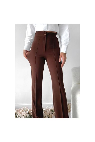 Melzgiyim Brown Palazzo Trousers