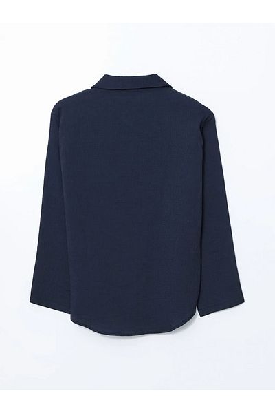LC Waikiki Дамска риза LCW Vision Navy Blue Regular Fit