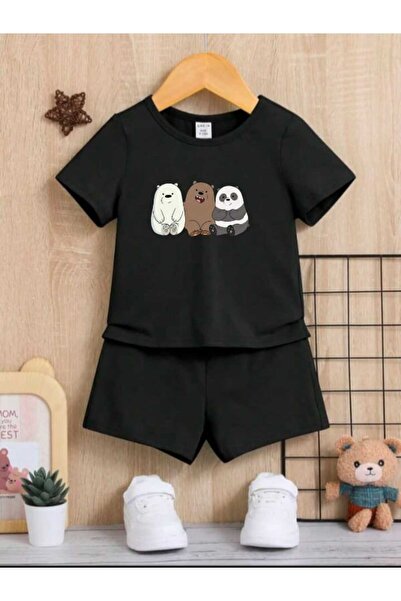 DOCE ELEGANTE Costum de vară pentru copii cu imprimeu HEAD