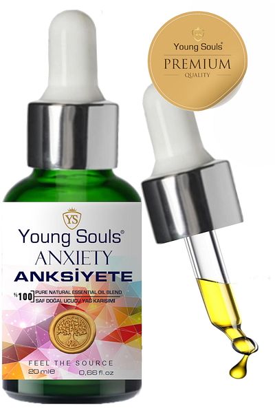 YOUNG SOULS 20 ml Aromatherapy Anxiety Essential Oil Blend - Anxiety Essential Oil