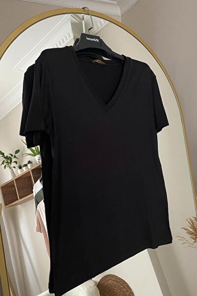 İstangül Butik V-подібний комір, базова блуза