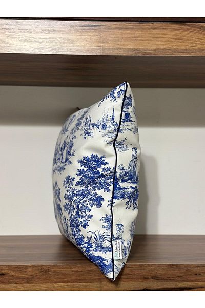 KIRLENTİM P1187 Byz Velvet Zmn Μπλε-Ναυτικό Παπλωματοθήκη με μοτίβο διπλών πλευρών