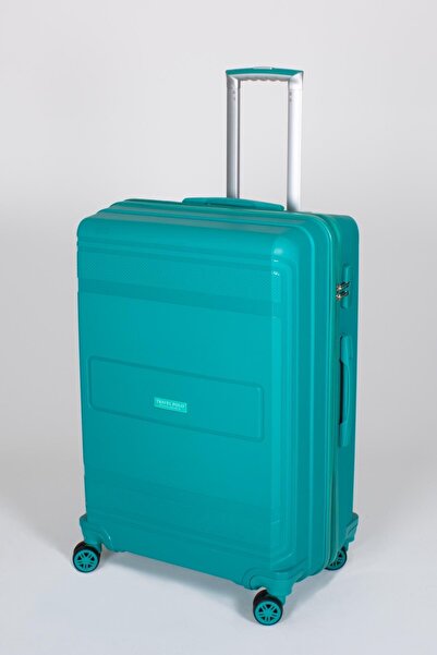 Travel POLO Büyük Boy Kırılmaz Valiz Cam Göbeği 1017