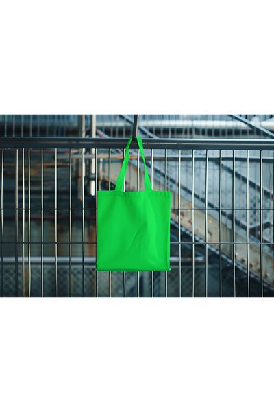 Saiza Green Colored Gabardine Bag 35X40