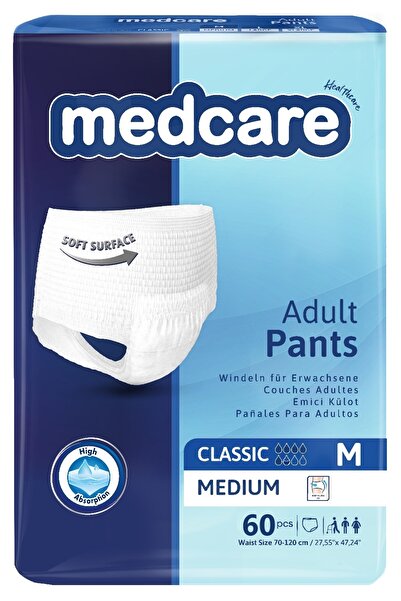 MEDCARE Emici Külot Medium ( Orta Boy ) 60 Adet