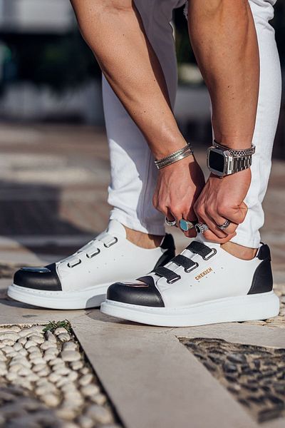 Chekich Komen Ch251 Gbt Mirror Furry Men's Shoes White/Black