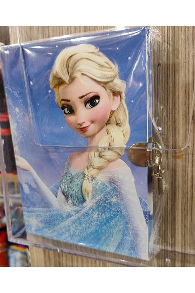 bundle island Elsa Figured Hardcover Hard Cover Striped Notebook - Daily Purpose
