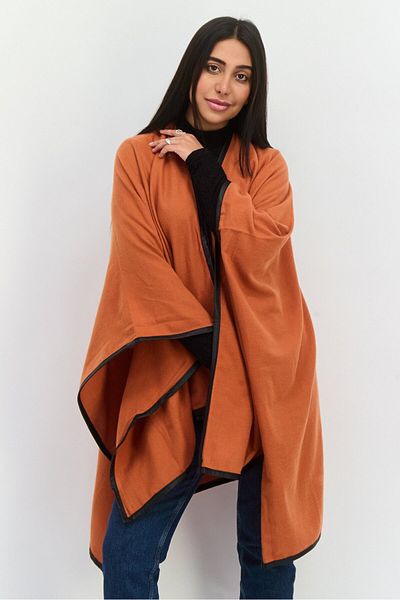 Jones of New York Women Plain Super Soft Scarves 160 x 130 cm, Spice