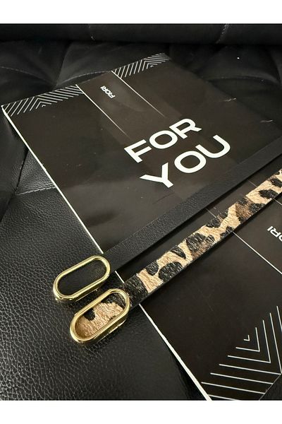 Fiori حزام نحيف بإبزيم ذهبي بيضاوي مستورد، حزام بنطلون، حزام قميص، حزام سترة
