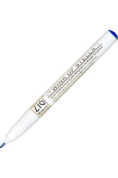 Zig Inked Blue Wink of Stella Glitter Felt Tip Pen