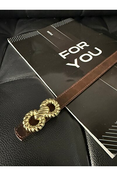 Fiori حزام ليوبارد رفيع بإبزيم ذهبي للنساء، حزام معطف، حزام قميص، حزام فستان