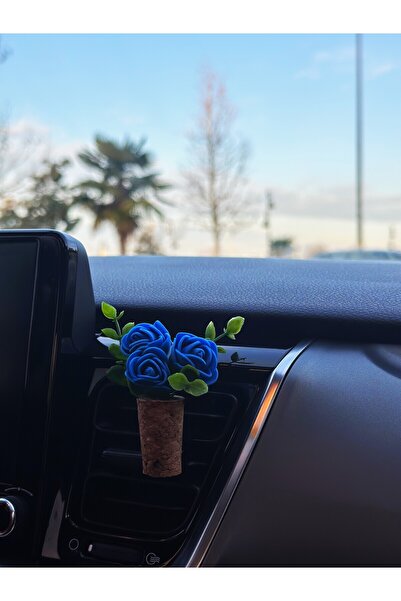 Plantarrium Design Oto Aksesuar/Koku- Mini Mantar Taraftar Buket "Lacivert Sa...