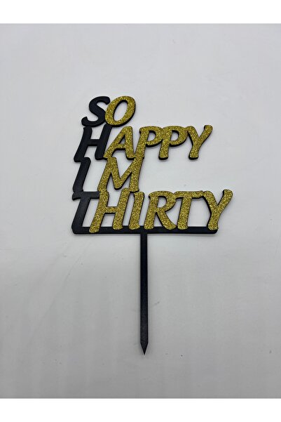 Pleksivent 30. Birthday Cake Topper for Age