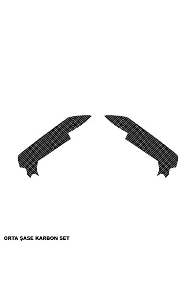 Motiker BAJAJ RS200 KARBON STICKER SET ORTA ŞASE PARÇALI KAPLAMA ETİKET MODELİ