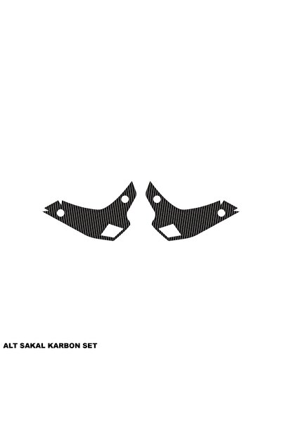 Motiker CFMOTO 250NK KARBON STICKER SET ALT SAKAL PARÇALI KAPLAMA ETİKET MODELİ