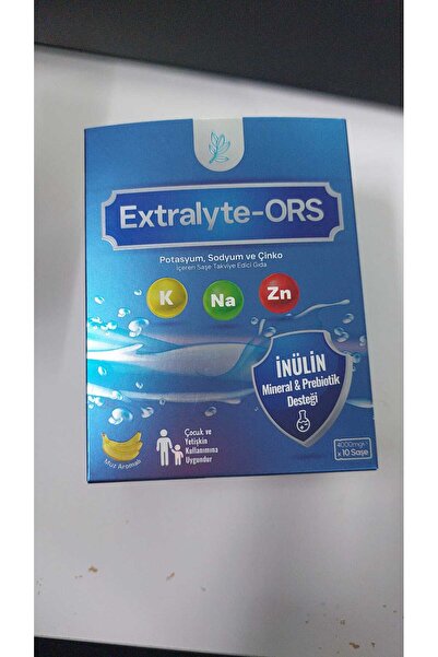EXTRALYTE ORS EXTRALYTE-ORS POTASYUM,SODYUM,ÇİNKO MUZ AROLMALI 10 ŞASE 4000MG...