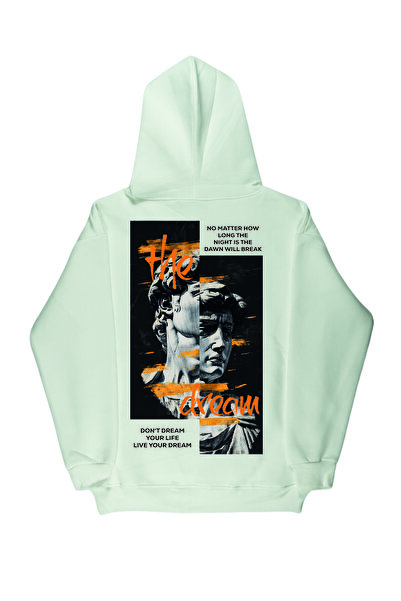 By Caspita Fashion Lenithra The Dream Heykel Спинка з принтом, унісекс, оверсайз, біла худі