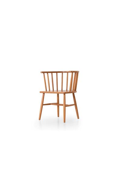 METSAN AKSESUAR Omurga Sandalye Naturel Cilalı