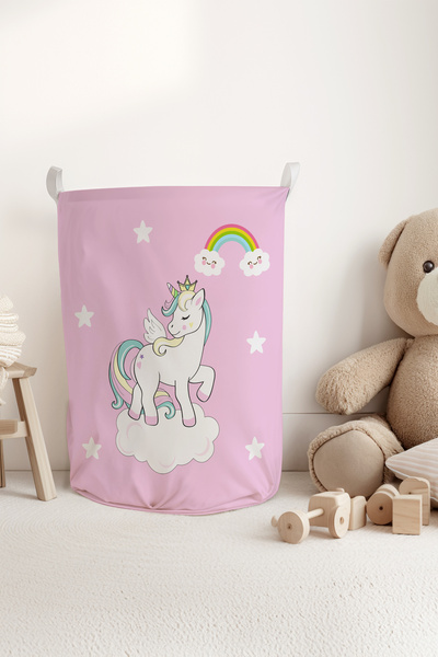 Talia Home Unicorn Desenli Unicornlu Çocuk ve Bebek Odası Düzenleyici Oyuncak...