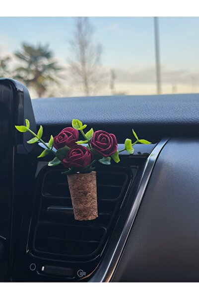 Plantarrium Design Oto Aksesuar/Koku- Mini Mantar Taraftar Buket "Bordo Sarma...