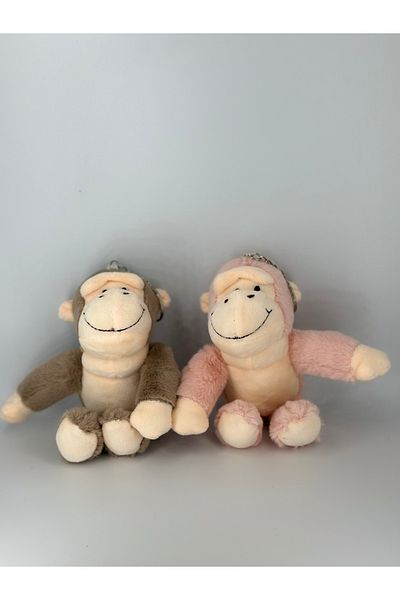 Lumiera Plush Monkey Detailed Keychain Bag Charm Accessory Ornament