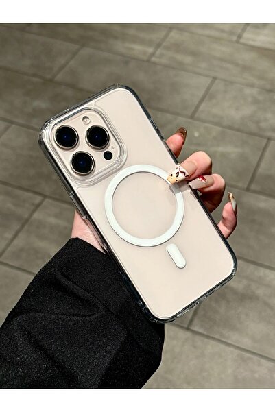 Paladyum Case حافظة شفافة متوافقة مع هاتف iPhone 16 Pro Max، غطاء كريستالي هج...