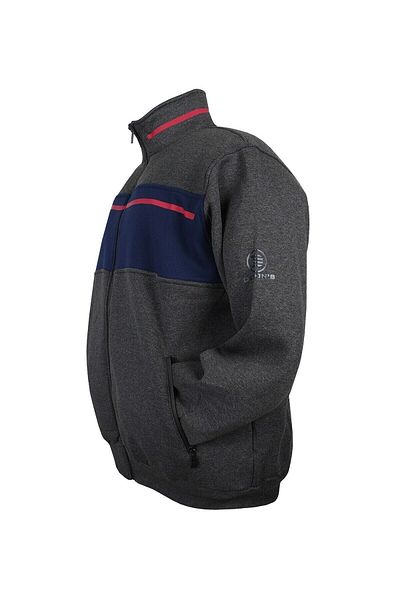marufshop Ανδρικό Sweat Dekons Anthracite 3 νήματα μεγάλου μεγέθους